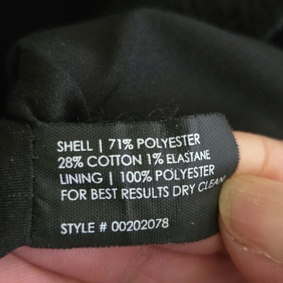 Club Monaco Black Textured Fit N Flare Short Sleeve Dress Size 2 - Picture 7 of 7